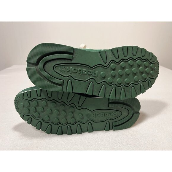 Reebok Classic Leather Green Women’s 4.5 / 35 EU Retro Sneakers Shoes Cordura - Picture 7 of 11